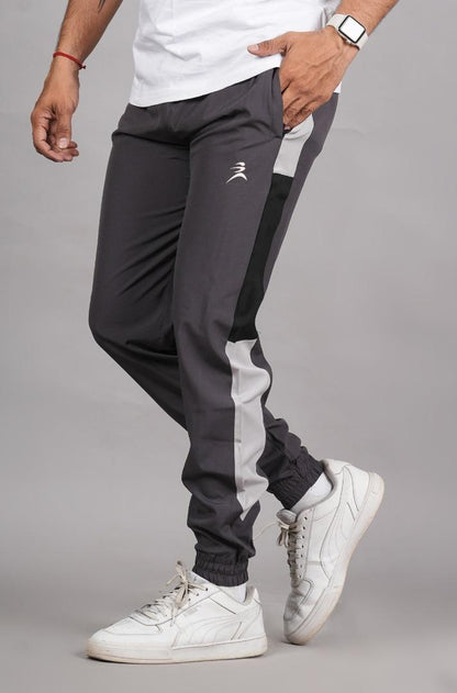 Men's Lycra Color Block Panel Jogger